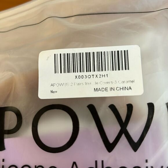 Package of four silicone adhesive bra (w/lift tape) and 10 nipple covers NWT - Picture 3 of 5